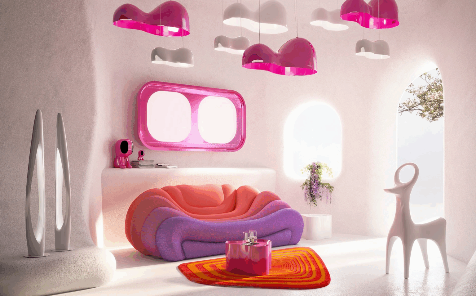 90's Umbra Karim Rashid デザイン Y2K スペースエイジ Designs futuristas marcam coleção da KARE com Karim Rashid